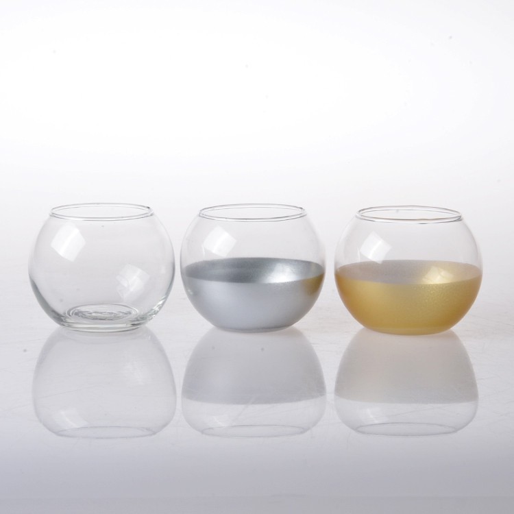 Tojáscsésze teamécses üveg gyertyatartó