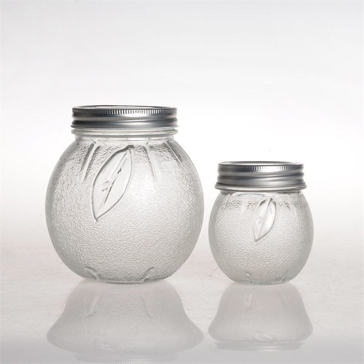 Glass Food Canning Mason Jar With Metal Lid