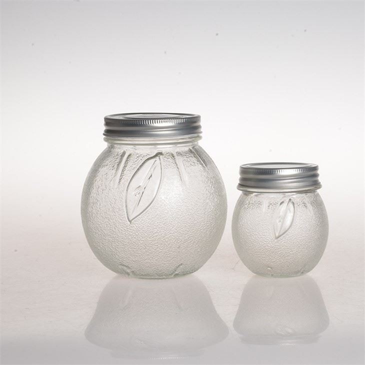 Glass Food Canning Mason Jar With Metal Lid