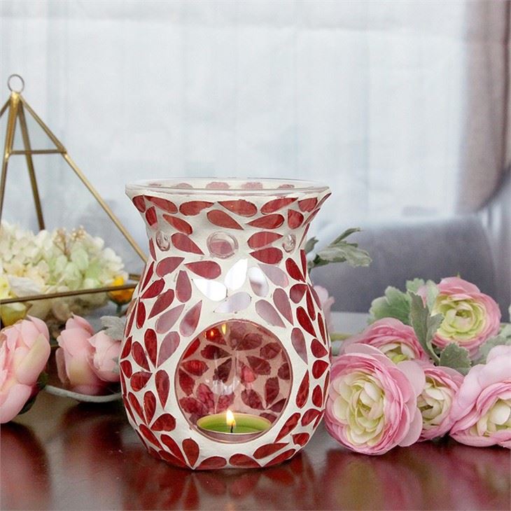 Mosaic Glass Candle Holder
