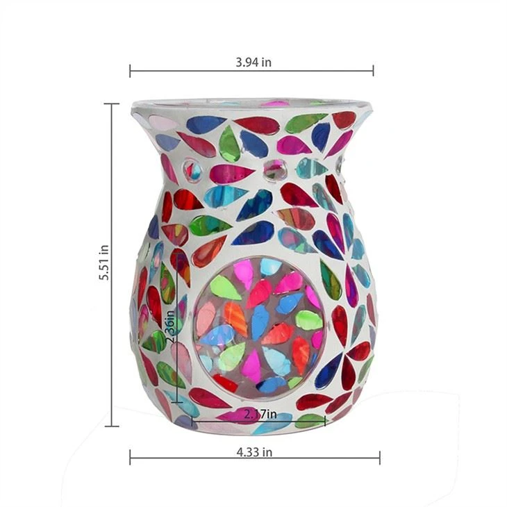Mosaic Glass Candle Holder