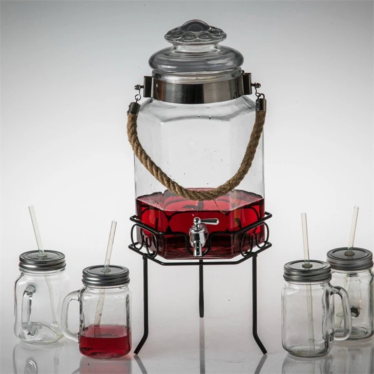 3L Glass Drink Dispenser
