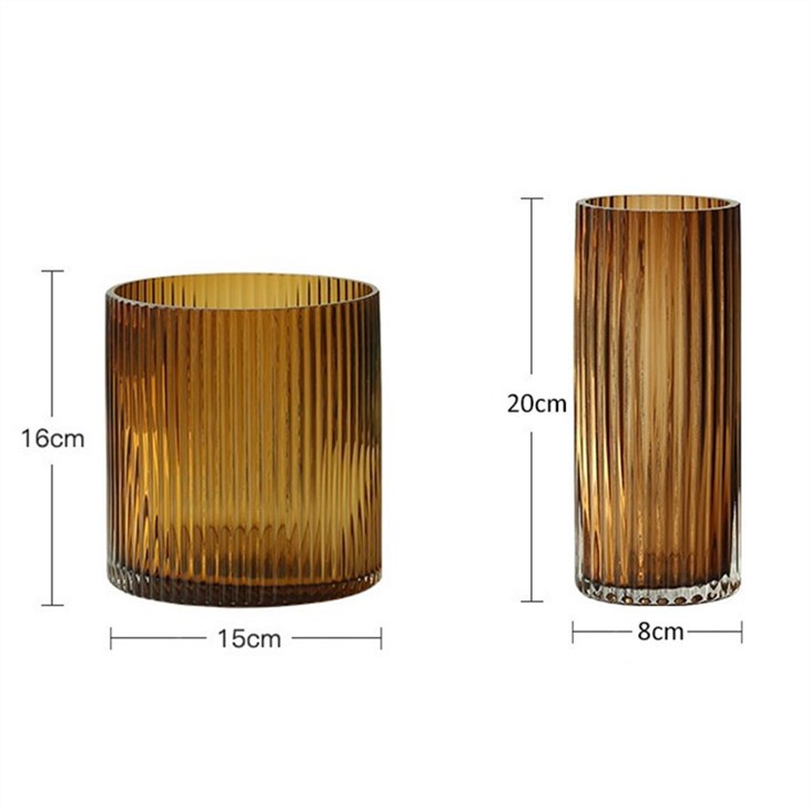 Brown Glass Vandle Stick Holders