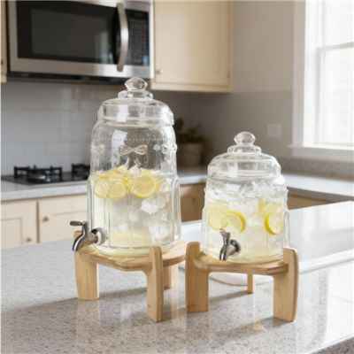 Bow-Tex szalaggal domborított üveg italtornyok